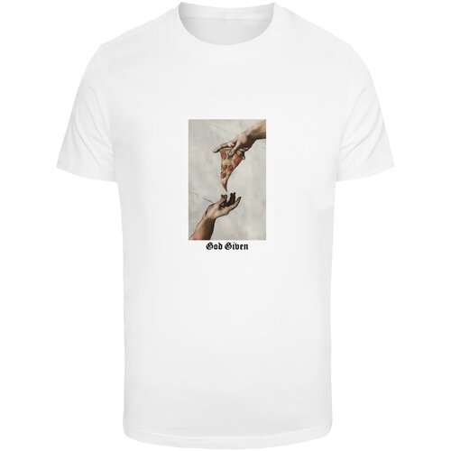 Mister Tee Men&amp;#039;s T-shirt God Given Pizza white Slike