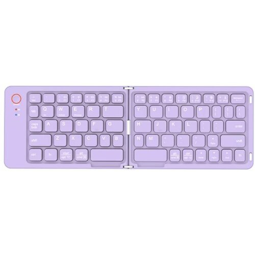MeeTion BTK001 sklopiva, punjiva bež.tastatura, ljubičasta Cene
