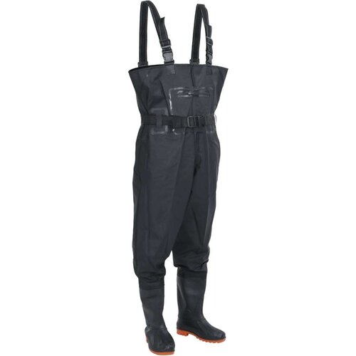  Visoke čizme za vodu do prsa s pojasom crne veličina 44 Slike