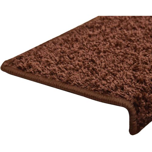 Tepisi za stepenice 15 kom 65x21x4 cm smeđi Slike