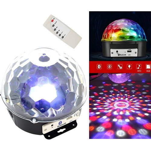 Projektor s disko kuglom - Crna / prozirna KP39252 Slike