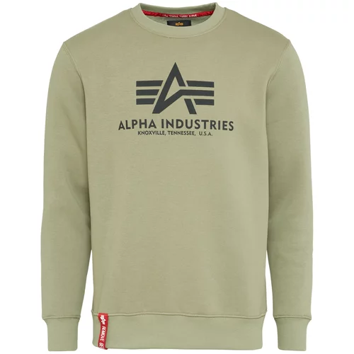 Alpha Industries Sweater majica boja blata / maslinasta