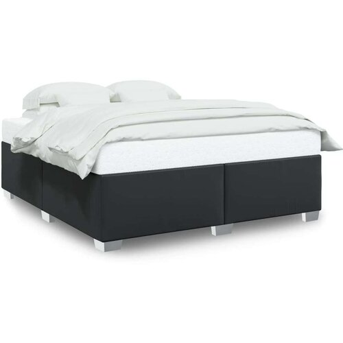 vidaXL Posteljni okvir črn 200x200 cm umetno usnje Cene