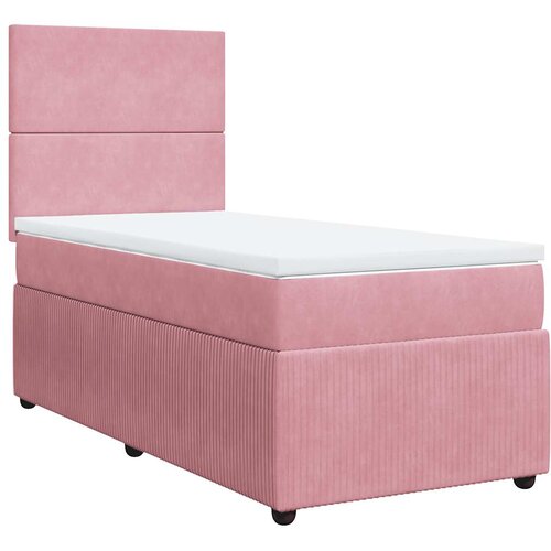 Box spring krevet s madracem ružičasti 100x200 cm bar&amp;scaron;unasti Slike