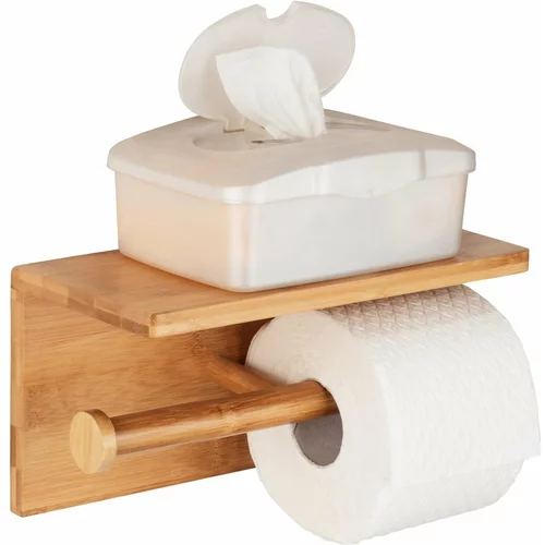 Wenko Zidni držač za toalet papir od bambusa Duo Bambusa -