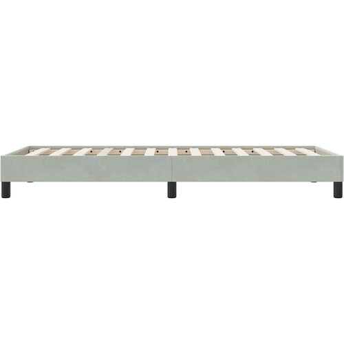 Box Spring krevet bez madraca svijetlo sivi 90x210 cm samt Slike