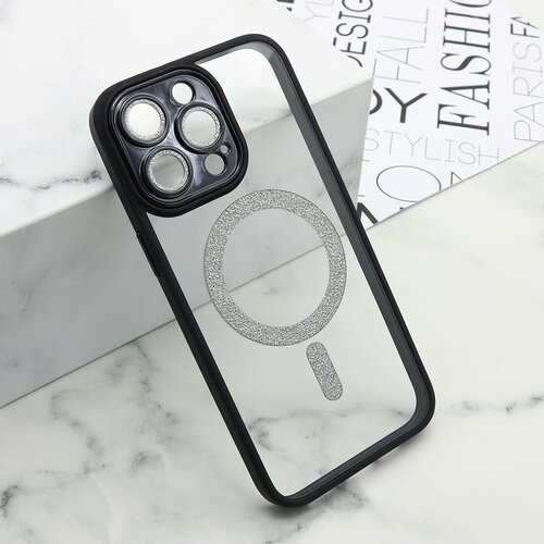 Maska diamond magsafe za iphone 15 pro max/ crna Slike
