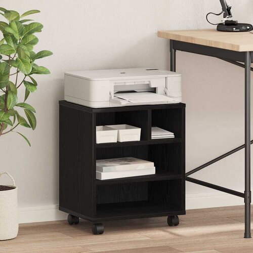  Držač za printer Crni hrast 41 x 32 x 48 cm Konstruirano drvo Cijene