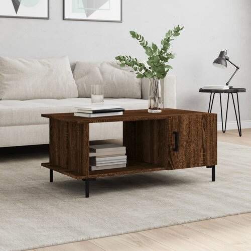 vidaXL Stolić za kavu Smeđa hrasta 90x50x40 cm konstruirano drvo Cijene