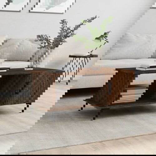 VidaXL Stolić za kavu Smeđa hrasta 90x50x40 cm konstruirano drvo Slike