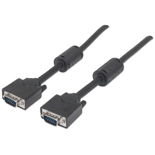 Manhattan SVGA-kabel sa feritnom jezgrom [1x VGA utikač &amp;lt;=&amp;gt; 1x VGA utikač] 3m, 3 Slike