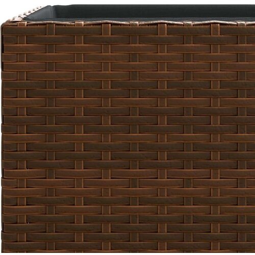 vidaXL vrtna korita 2 kosa rjava 30x30x60 cm poli ratan, (21317144) Cene