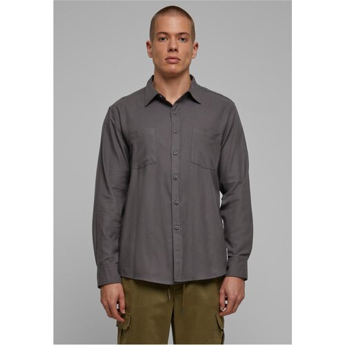 Urban Classics Flanell Shirt darkshadow/darkshadow Slike