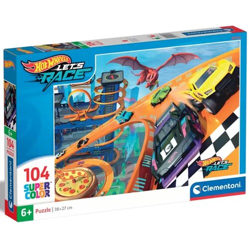 Clementoni Hot Wheels utrka 104-dijelna supercolor slagalica - Cene