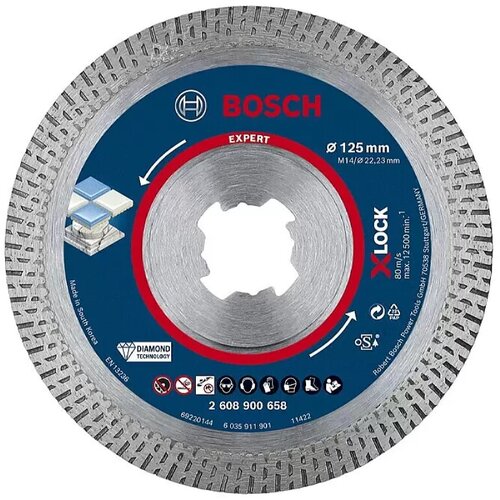 Bosch X-Lock Dijamantna rezna ploča Expert HardCeramic (Promjer rezne ploče: 125 mm, Visina segmenta: 10 mm) Cijene