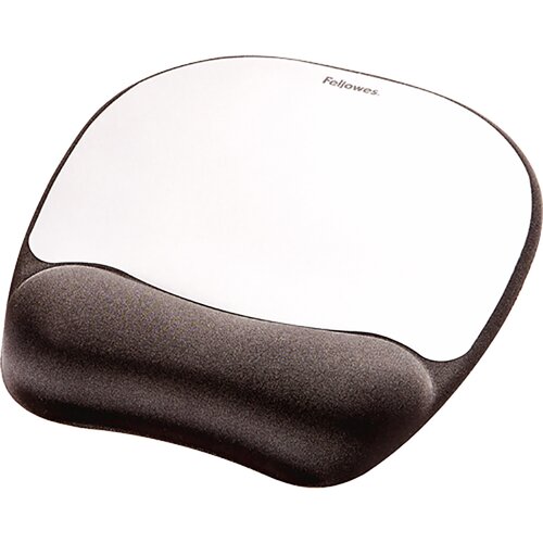 Fellowes Memory Foam podloga za miško z oporo za zapestje s spominsko peno, Silver Streak Cene