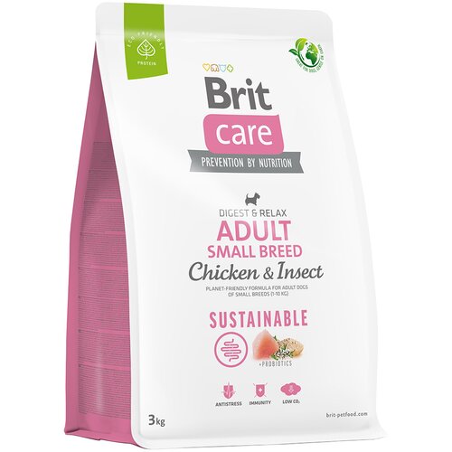 Brit Care Dog Sustainable Adult Small Breed piščanec & insekti - 3 kg Cene
