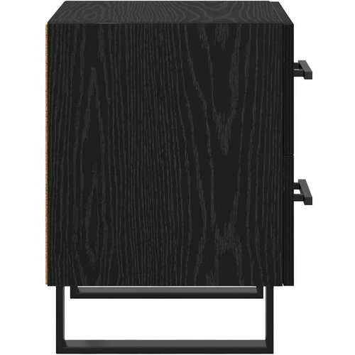  Noćni Ormari s ladicama 2 pcs Crni hrast 40 x 35 x 47.5 cm Slike