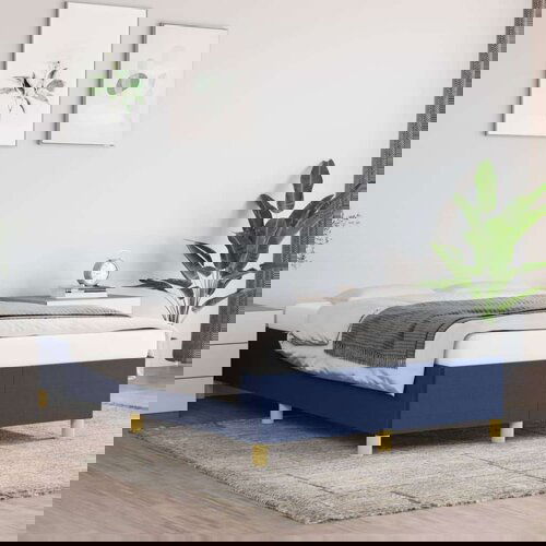 Za krevet plavi 120x200 cm od tkanine Slike