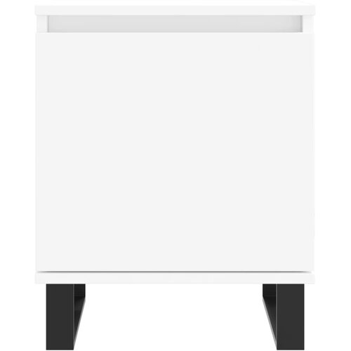  Noćni ormarići 2 kom bijeli 40 x 30 x 50 cm konstruirano drvo Slike