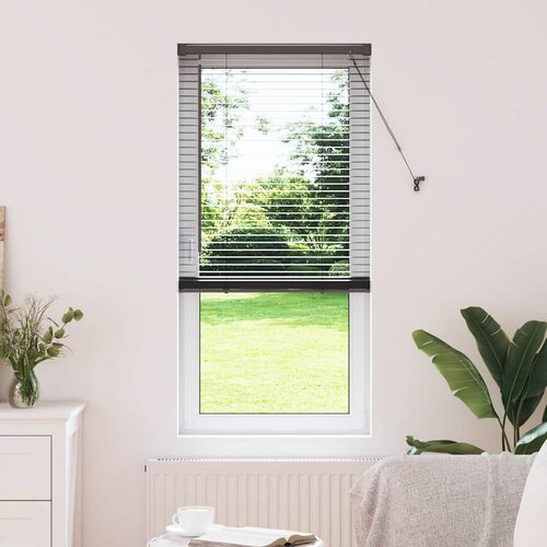 vidaXL Zavjesa za prozor sa zavjesama Ostalo Crna 80 x 130 cm Aluminij Cene