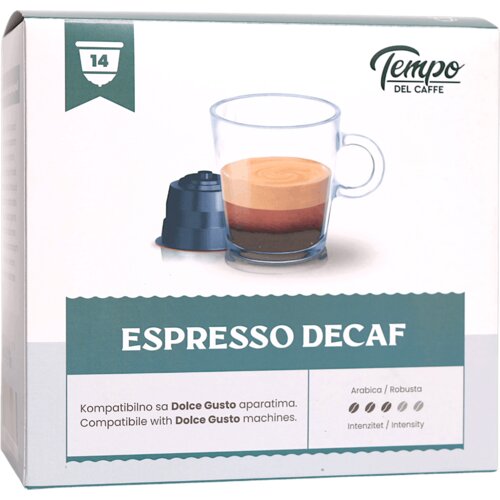 TEMPO DEL CAFFE Kapsule za Dolce Gusto Espresso Decaf, 14 kapsula Cene