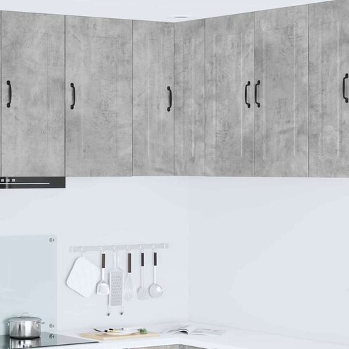 vidaXL Stenska kuhinjska omarica z vrati Betonsko siva 57 x 57 x 80 cm Cene