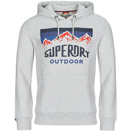 Superdry Puloverji HOODED GREAT OUTDOORS Siva Slike