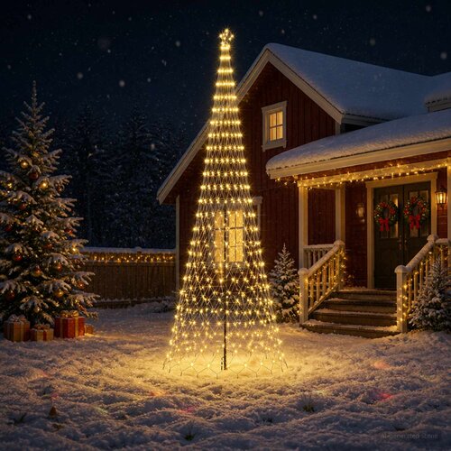  LED božićno drvce 500 cm 550 LED lampica Topla bijela Željezo Cijene