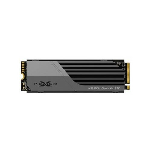 Silicon Power M.2 NVMe 1TB SSD, XS70, PCIe Gen 4x4, 3D NAND, Read up to 7,300 MB/s, Write up to 6,800 MB/s (single sided), 2280, w/ Heat Sink ( SP01KGBP4 Slike