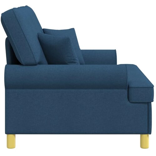  XXL fotelja s jastucima Plava Tkanina - Plava 85 cm Slike