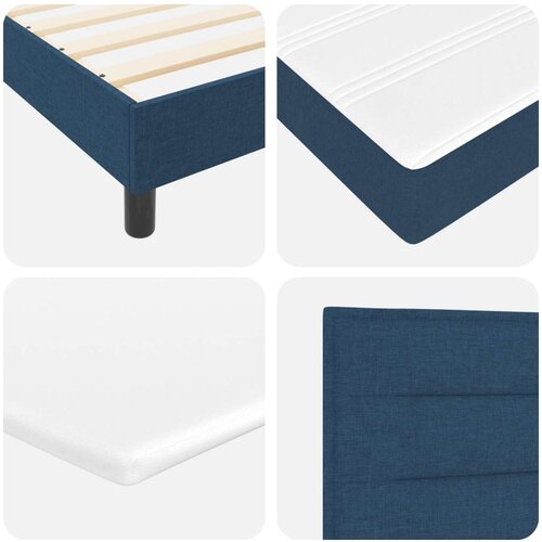  Okvir kreveta s madracem Navy Blue Poliester 90 x 190 cm Slike
