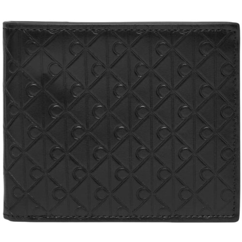 Calvin Klein Jeans Denarnice EMBOSSED EMBLEM BILLFOLD W/ COIN LV04D1129G Črna Cene