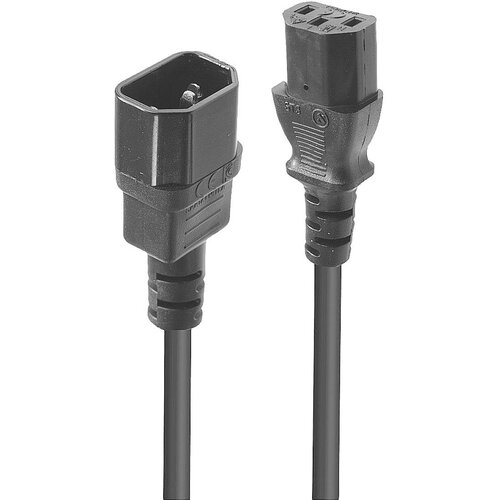Lindy tok priključni kabel [1x mo&scaron;ki konektor IEC\, C14 - 1x ženski konektor IEC C13\, 10 A] 1.00 m črna, (20414677) Cene