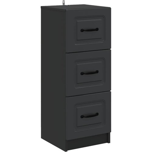  Ormar s ladicama Crna 33 x 34,5 x 87 cm Konstruirano drvo Cene