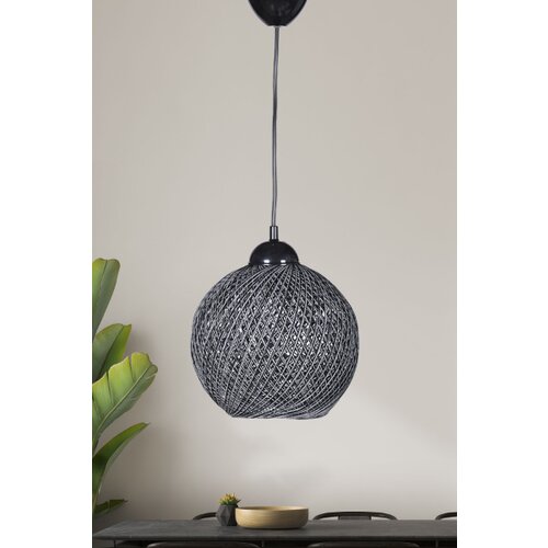  Luster pleteni crni 54cm Slike