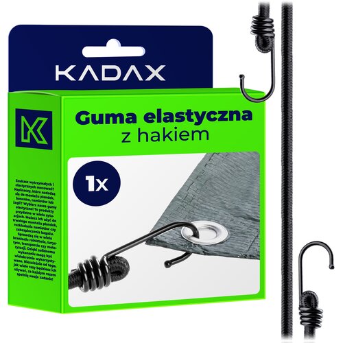 KADAX elastična gumijasta vrv s kovinskim kavljem 109 cm za pritrditev ponjav za prtljago, (5000362383) Cene