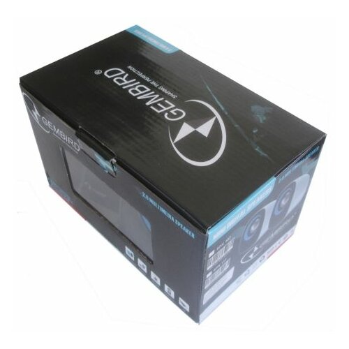 Gembird stereo zvučnici crni 2 x 3W 3.5mm kutija sa prozorom (SPK-111 ) Slike