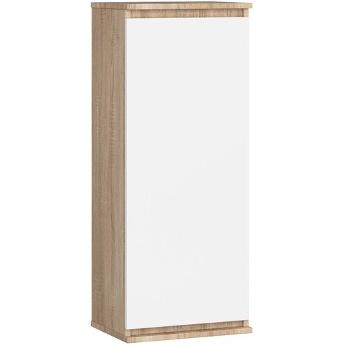 AKORD Clp Stenska Vitrina, Hrast Sonoma/Bela, (5000332738) Slike
