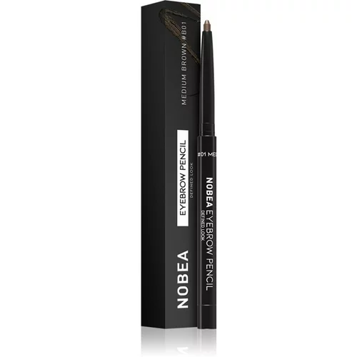 NOBEA Day-to-Day Eyebrow Pencil samodejni svinčnik za obrvi 01 Medium brown 0,3 g