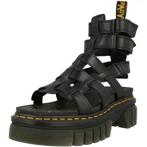 Dr. Martens Kožne sandale Ricki Gladiator za žene, boja: crna, s platformom, DM27402001.Ricki.Gladi-Blck.Nap.L