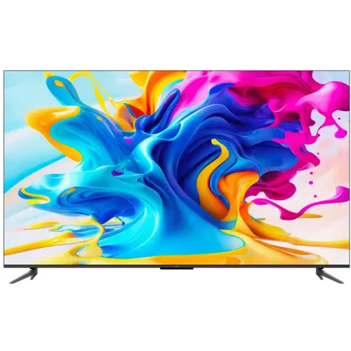 TV TCL QLED 65C645, 4K Ultra HD, Smart , Android, Google , 120 Hz DLG, HDR 10+, HDMI 2.1, Metalik Sivi **MODEL 2023**