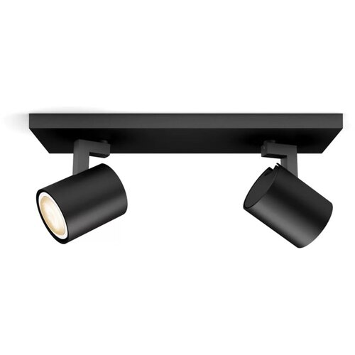 Philips - LED prigu&scaron;iva spot svetiljka Hue RUNNER 2xGU10/4,2W/230V + DO crna Cene