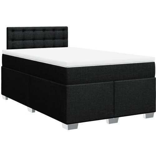 Maison Chic Box spring postelja - Vzmetna postelja z vzmetnico črn 120x200 cm blago SL11675, (21884482) Cene
