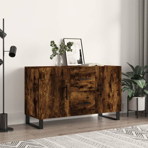 VidaXL Komoda boja dimljenog hrasta 100 x 36 x 60 cm konstruirano drvo Slike