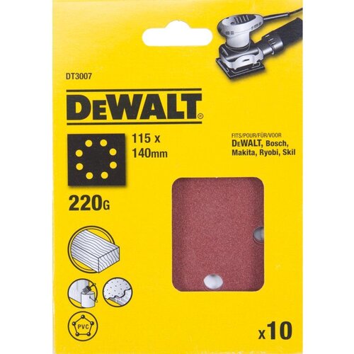 Dewalt brusni papir gr.220 115/140 10 kom dt3007 Slike