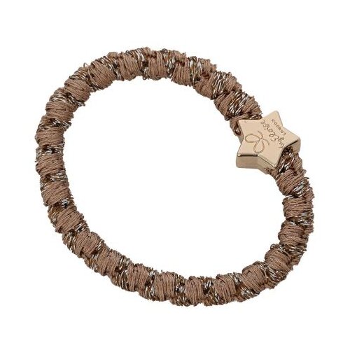 By Eloise London Woven Gold Star Suede gumice za kosu Cijene