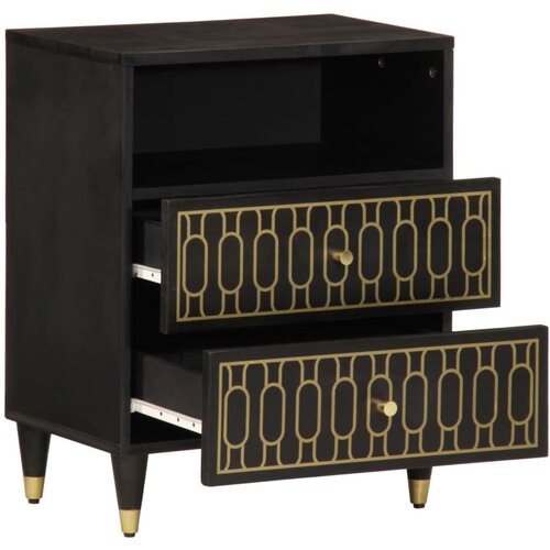 Maison Chic Nočna omarica - Nočna miza 50x33x60 cm trden mangov les, (21687558) Slike