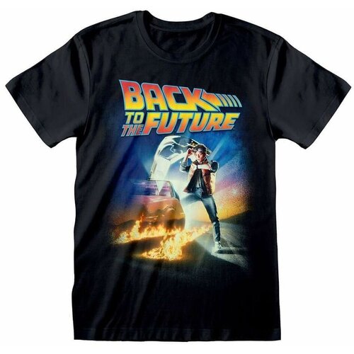 Heroes Inc Ltd Majica Kratkih Rukava Back to the Future Poster Crna Uniseks M Cene