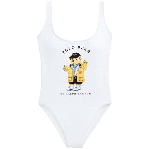 Polo Ralph Lauren Enodelne kopalke - Bela Cene